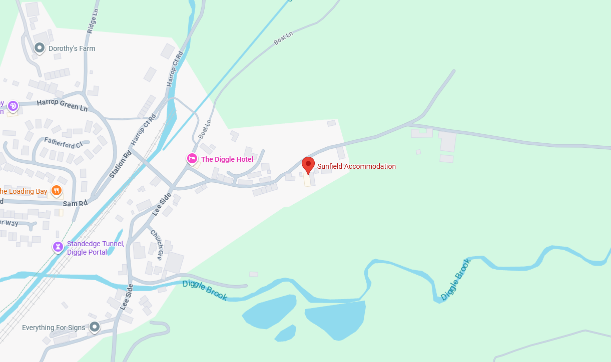 Map preview to Sunfield Accommodation